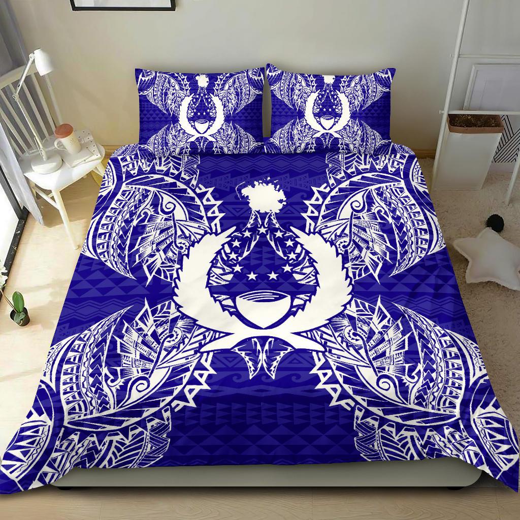Polynesian Bedding Set - Pohnpei Duvet Cover Set Map Blue - Polynesian Pride