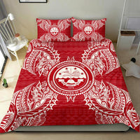 Polynesian Bedding Set - Federated States Of MicronesianDuvet Cover Set Map Red White - Polynesian Pride
