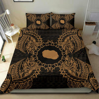 Polynesian Bedding Set - Cook Islands Duvet Cover Set Map Gold - Polynesian Pride