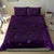 New Zealand Bedding Set, Maori Gods Tumatauenga (God Of War) - Purple - Polynesian Pride