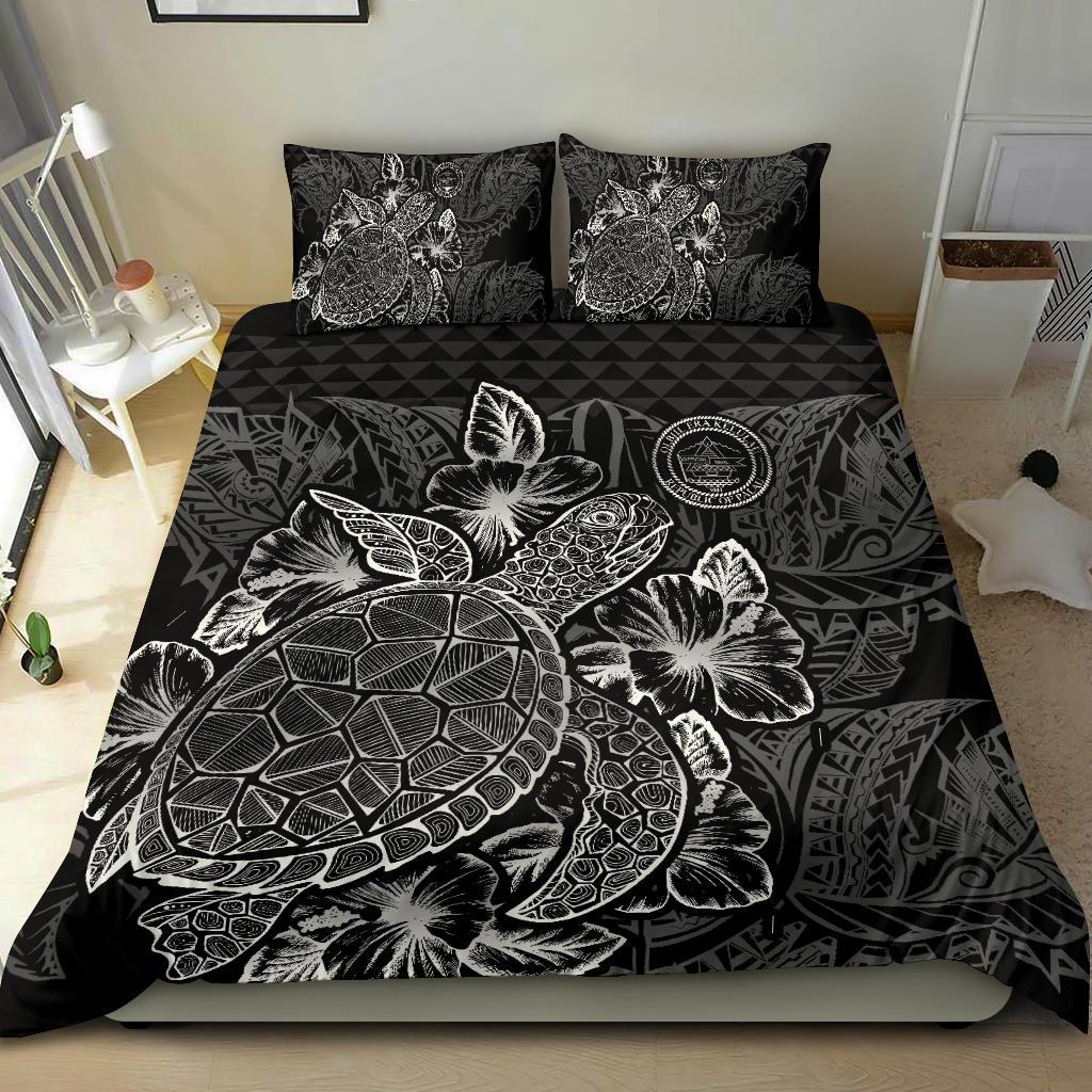 Polynesian Bedding Set - Palau Duvet Cover Set Black Color - Polynesian Pride
