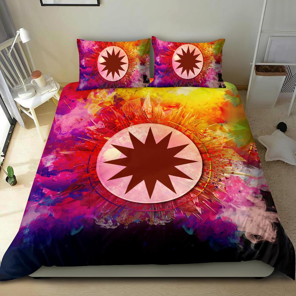 Polynesian Bedding Set Nauru Duvet Cover Set Bright Style - Polynesian Pride