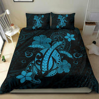 Hawaii Turtle Flower Polynesian Bedding Set - Turquoise - Polynesian Pride