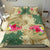 Hawaii Kanaka Maoli Plumeria Palm Trees Hammer Shark Bedding Set - Polynesian Pride