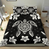 Hawaiian Silver Turtle Plumeria Bedding Set - Polynesian Pride