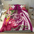 Hawaii Polynesian Turtle Tropical Hibiscus Plumeria Bedding Set - Pink - Polynesian Pride
