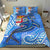 Fiji Bedding Set - Blue Shark Polynesian Tattoo - Polynesian Pride