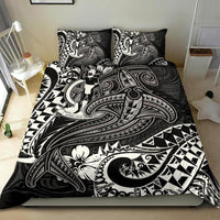 Vanuatu Polynesian Bedding Set - White Shark Polynesian Tattoo White - Polynesian Pride