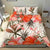 Polynesian Bedding Set - Hawaii Duvet Cover Set - Kanaka Maoli Vintage Floral White - Polynesian Pride
