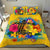 Niue Polynesian Bedding Set - Turtle with Plumeria and Hibiscus Yellow - Polynesian Pride