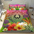 Pohnpei Polynesian Bedding Set - Manta Ray Tropical Flowers - Polynesian Pride