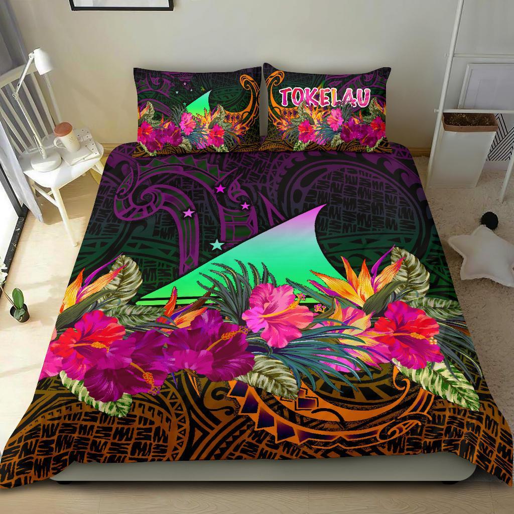 Tokelau Bedding Set - Summer Hibiscus Reggae - Polynesian Pride