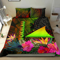 Tokelau Polynesian Bedding Set - Hibiscus and Banana Leaves Reggae - Polynesian Pride
