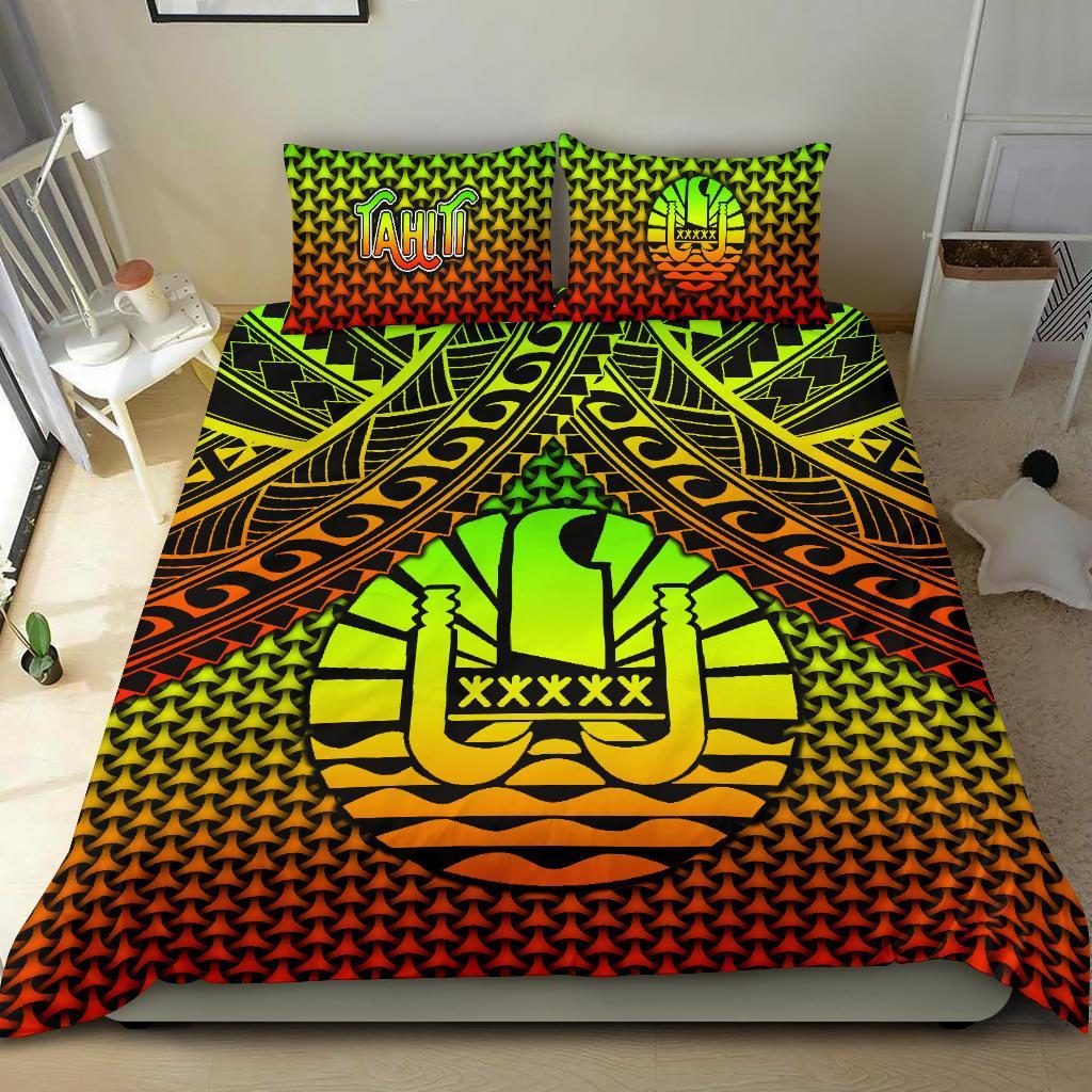 Polynesian Tahiti Bedding Set - Reggae Vintage Polynesian Patterns - Polynesian Pride