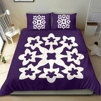 Hawaiian Bedding Set Royal Pattern - Purple - A1 Style - Polynesian Pride