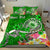 Samoa Custom Personalised Bedding Set - Turtle Plumeria (Green) Green - Polynesian Pride