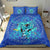 Hawaiian Turtle Hibiscus Polynesian Bedding Set - Blue - Nali Style - AH - Polynesian Pride