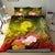 CNMI Bedding Set - Humpback Whale with Tropical Flowers (Yellow) Yellow - Polynesian Pride