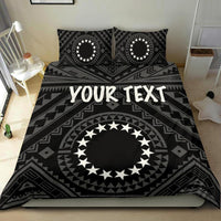 Cook Island Personalised Bedding Set - Seal With Polynesian Tattoo Style ( Black) Black - Polynesian Pride