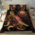 Federated States of Micronesia Polynesian Bedding Set - Turtle With Blooming Hibiscus Gold - Polynesian Pride