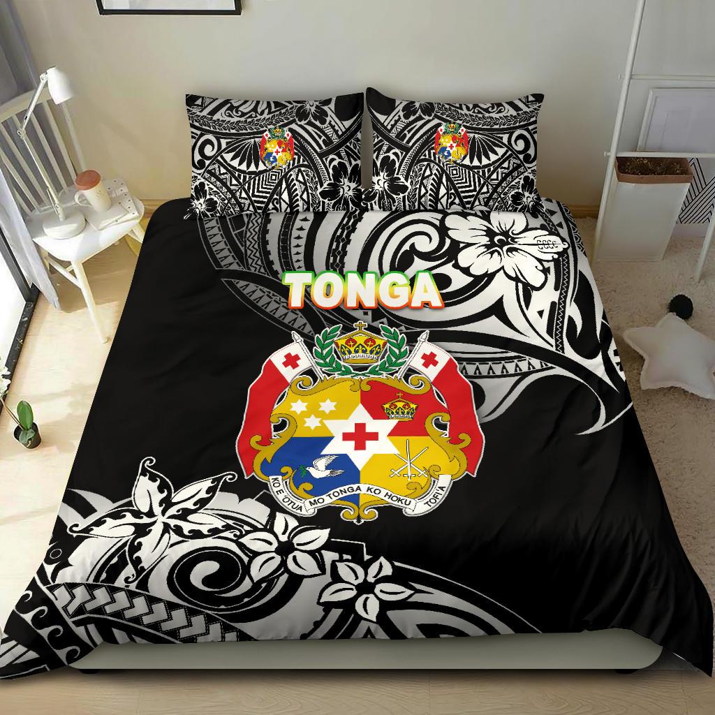 Mate Ma'a Tonga Rugby Bedding Set Polynesian Unique Vibes - Black - Polynesian Pride