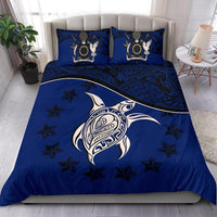 Polynesian Duvet Cover Set - Cook Islands Bedding Set Dark Blue - Polynesian Pride