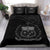 Samoa Duvet Cover Set - Special Grunge Samoa Flag Coat Of Arms Black - Polynesian Pride