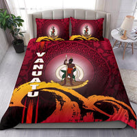 Vanuatu Bedding Set - Wave And Hibiscus Red - Polynesian Pride