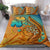 Cook Islands Bedding Set Sunset Glow Orange - Polynesian Pride