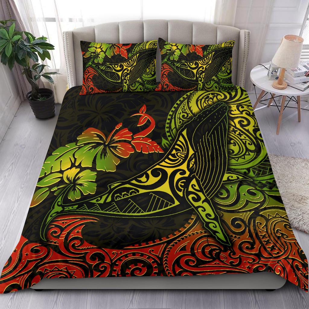 Hawaii Duvet Cover Set - Polynesian Humpback Whale - Polynesian Pride
