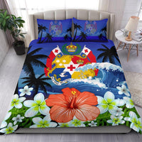 Tonga Bedding Set Coat Of Arms Hibiscus - Polynesian Pride