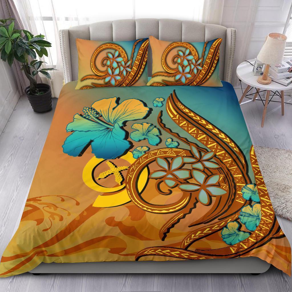 Vanuatu Bedding Set Sunset Glow Orange - Polynesian Pride