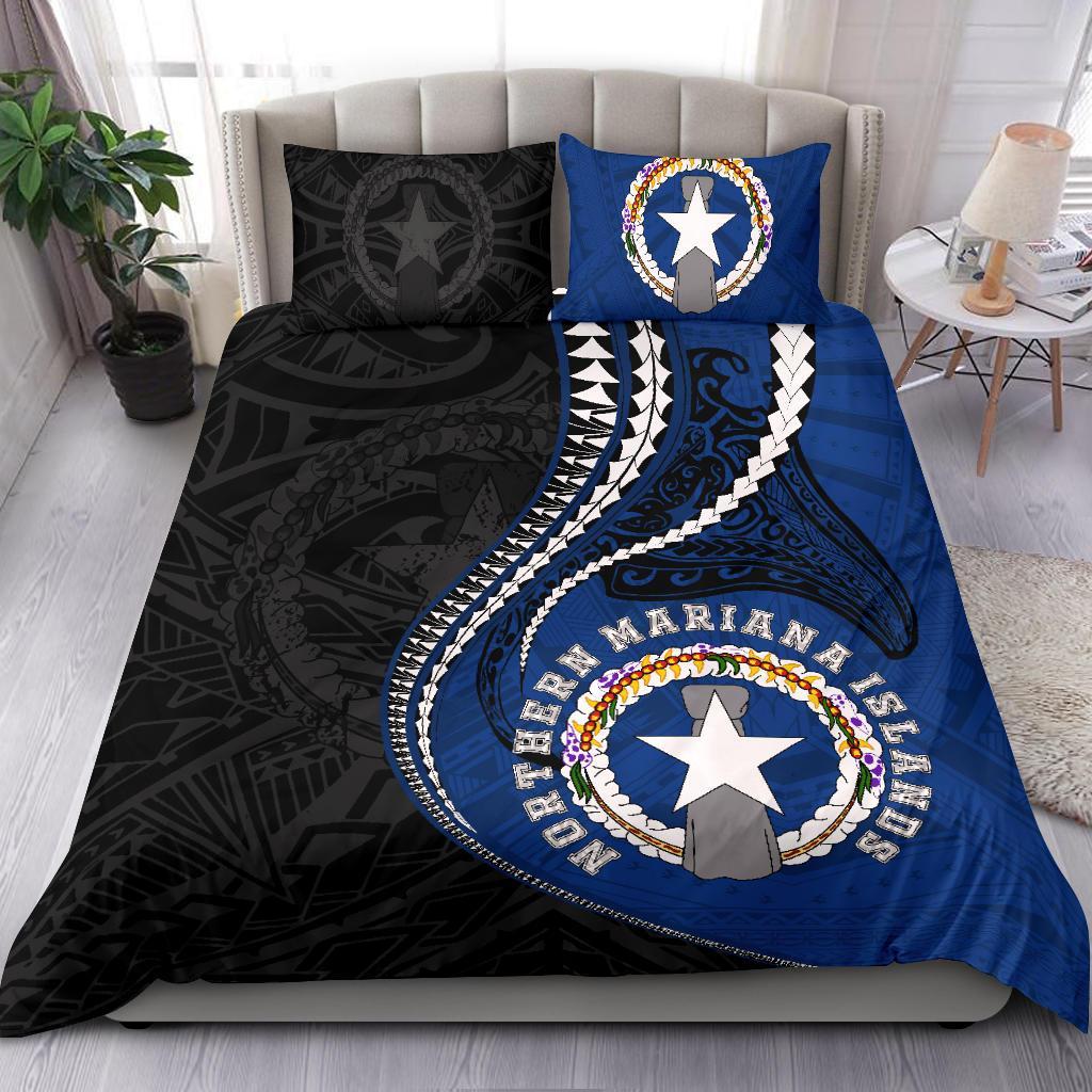Northern Mariana Islands Bedding Set Kanaloa Tatau Gen MP - Polynesian Pride