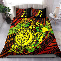 Polynesian Hawaii Duvet Cover Set - Green Polynesian Sea Turtle - Polynesian Pride