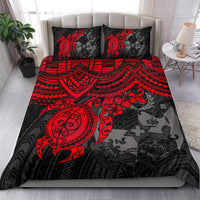 Tonga Polynesian Duvet Cover Set - Red Turtle - Polynesian Pride