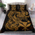Polynesian Bedding Set - Hawaii Duvet Cover Set Gold Turtle Gold - Polynesian Pride