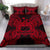 Polynesian Bedding Set - Samoa Duvet Cover Set Map Red Red - Polynesian Pride