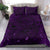 New Zealand Bedding Set, Maori Gods Tumatauenga (God Of War) - Purple - Polynesian Pride