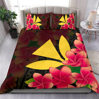 Hawaiian Kanaka Plumeria Polynesian Bedding Set - Polynesian Pride