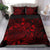 Polynesian Bedding Set - Niue Duvet Cover Set Red Color - Polynesian Pride
