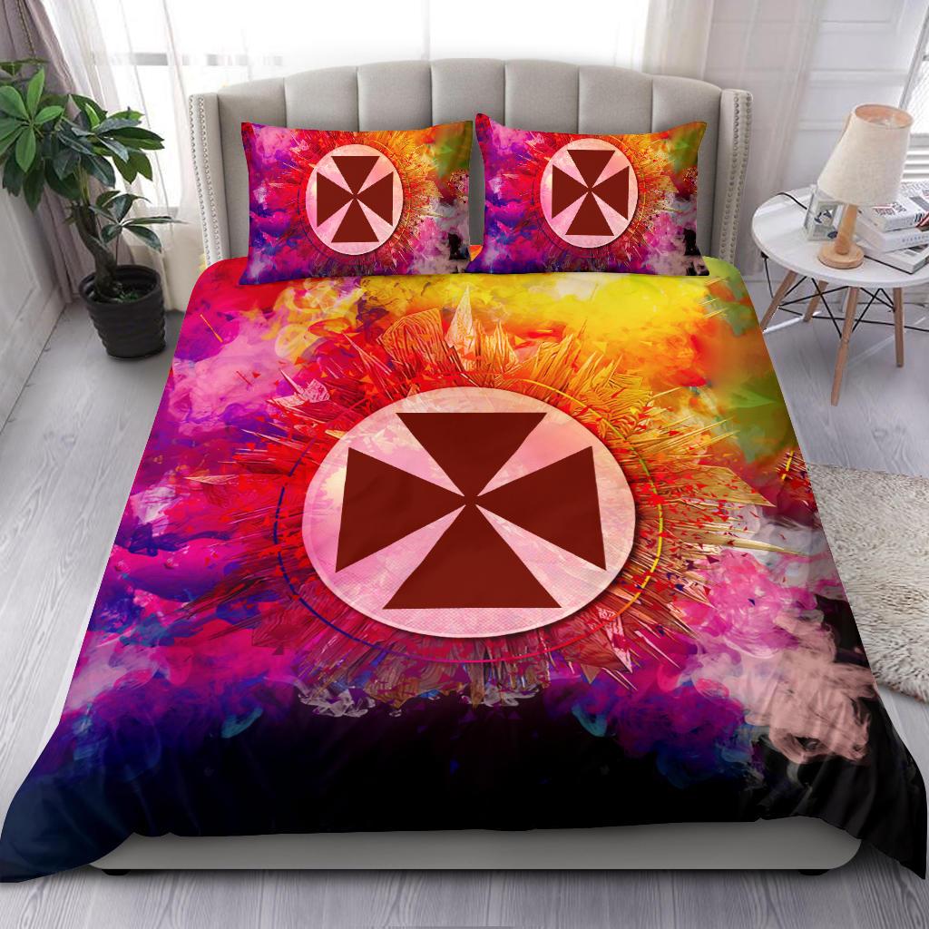 Polynesian Bedding Set Wallis And Futuna Duvet Cover Set Bright Style - Polynesian Pride