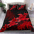 Hawaii Turtle Plumeria Coconut Tree Polynesian Bedding Set - Red - Polynesian Pride