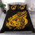 Polynesian Bedding Set - Tokelau Duvet Cover Set Father And Son Gold - Polynesian Pride