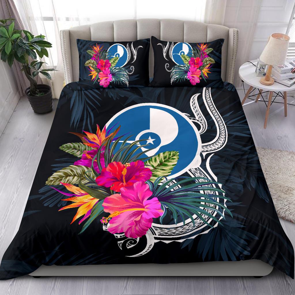Polynesian Bedding Set - Yap Duvet Cover Set Tropical Flowers - Polynesian Pride