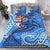 Fiji Bedding Set - Blue Shark Polynesian Tattoo Blue - Polynesian Pride