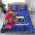 Samoa Bedding Set - Hibiscus Polynesian Pattern Blue Version Blue - Polynesian Pride