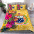 Samoa Bedding Set - Hibiscus Polynesian Pattern Yellow Version Yellow - Polynesian Pride