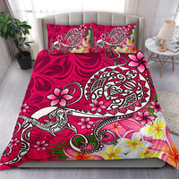 Polynesian Bedding Set - Turtle Plumeria Pink Color - Polynesian Pride