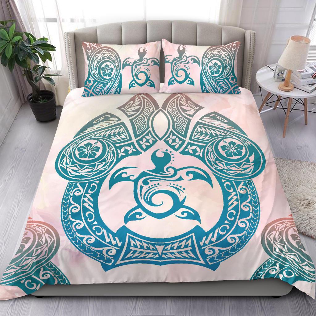 Hawaii Bedding Set Polynesian Turtle Hawaiian Bedding Set - TTHS Style - Polynesian Pride