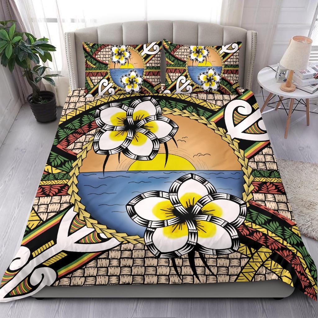 Hawaii Bedding Set - Hawaii Plumeria Pattern Limited Bedding Set - Polynesian Pride